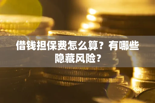 北京借钱担保费怎么算？有哪些隐藏风险？