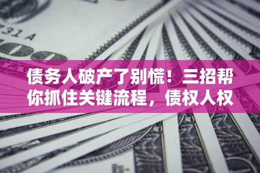 北京债务人破产了别慌！三招帮你抓住关键流程，债权人权益不再缩水