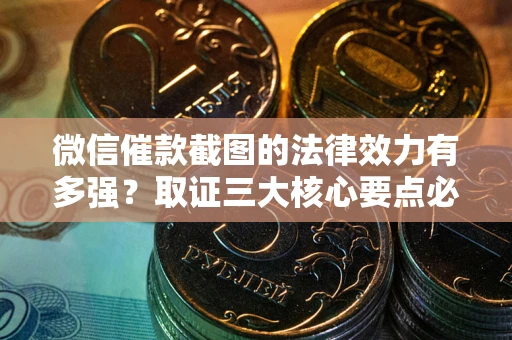北京微信催款截图的法律效力有多强？取证三大核心要点必须知道！