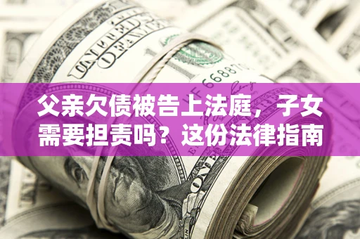 北京父亲欠债被告上法庭，子女需要担责吗？这份法律指南必须看完