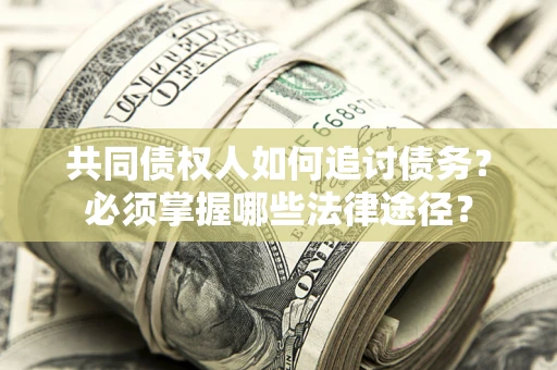 北京共同债权人如何追讨债务？必须掌握哪些法律途径？