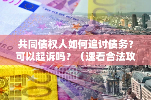 北京共同债权人如何追讨债务？可以起诉吗？（速看合法攻略）