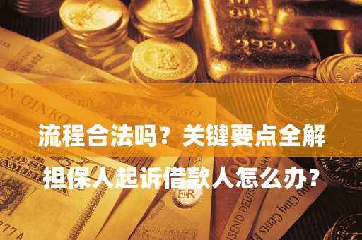 北京

担保人起诉借款人怎么办？流程合法吗？关键要点全解析
