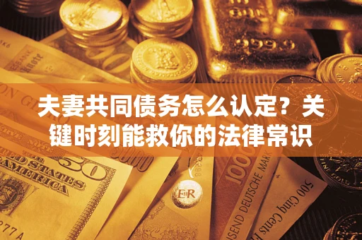 北京夫妻共同债务怎么认定？关键时刻能救你的法律常识