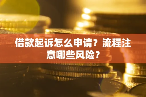 北京借款起诉怎么申请？流程注意哪些风险？