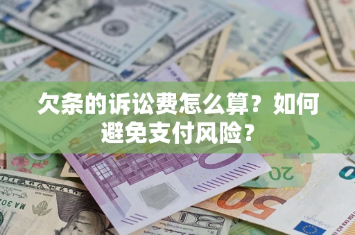 北京欠条的诉讼费怎么算？如何避免支付风险？